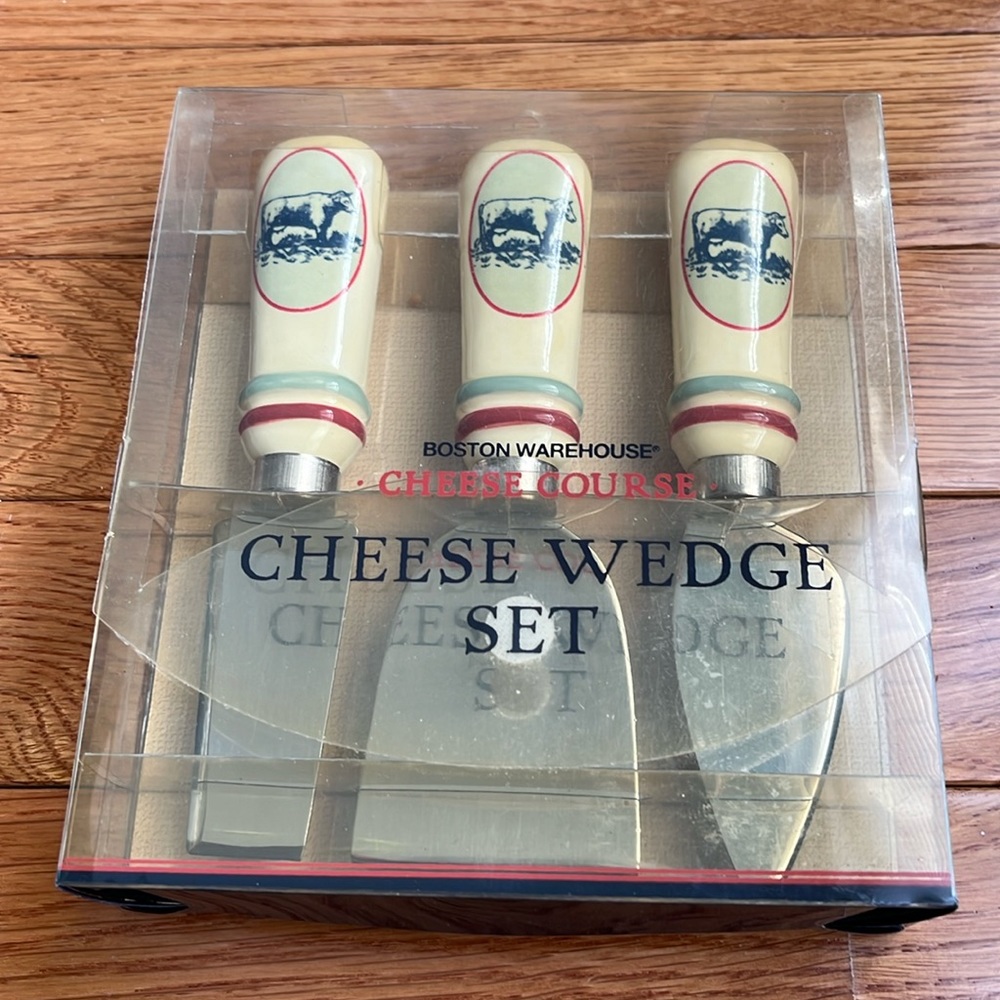 Retro Boston Warehouse Cheese Course Cheese Wedge Set